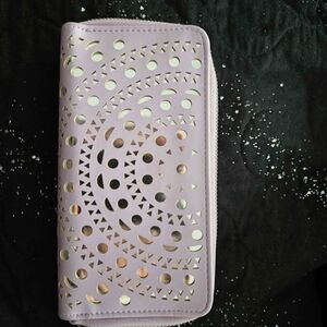 Max Studio Lavender Cutout Wallet